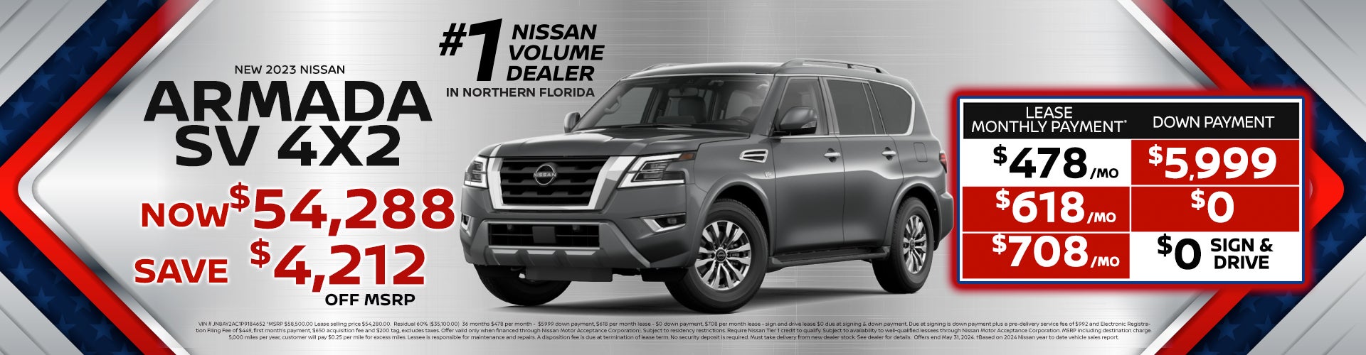 2024 Armada Lease for as low as $478