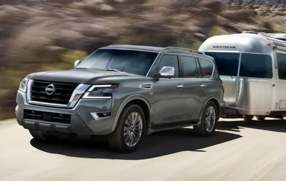 2023 Nissan Armada towing an airstream | Nissan of St. Augustine in St. Augustine FL