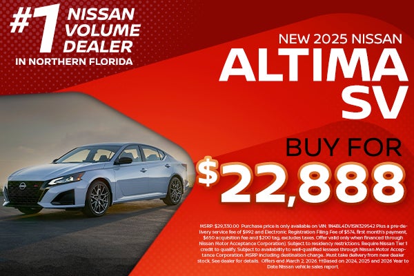 2025 Nissan Altima $22,888