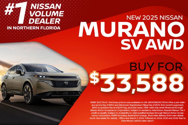 2025 Nissan Murano $33,588