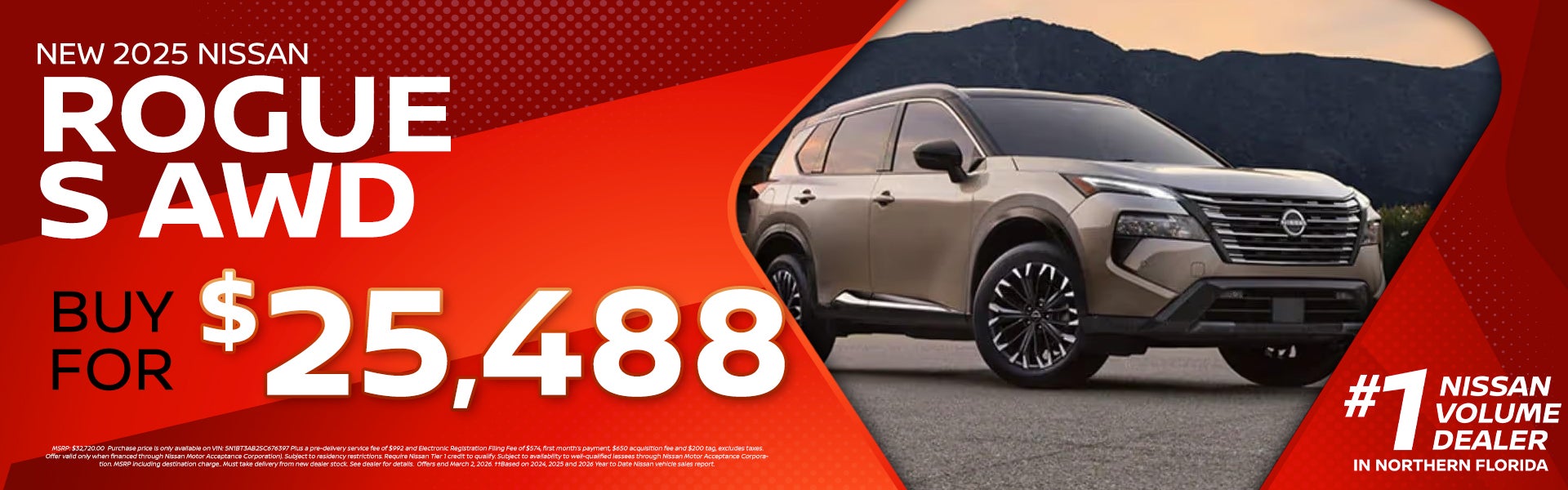 2025 Nissan Rogue $25,488