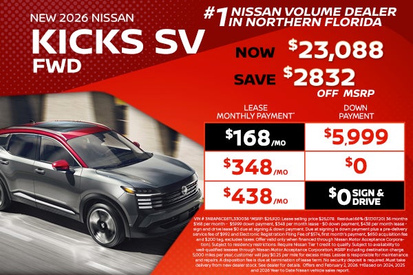New 2026 Nissan Kicks