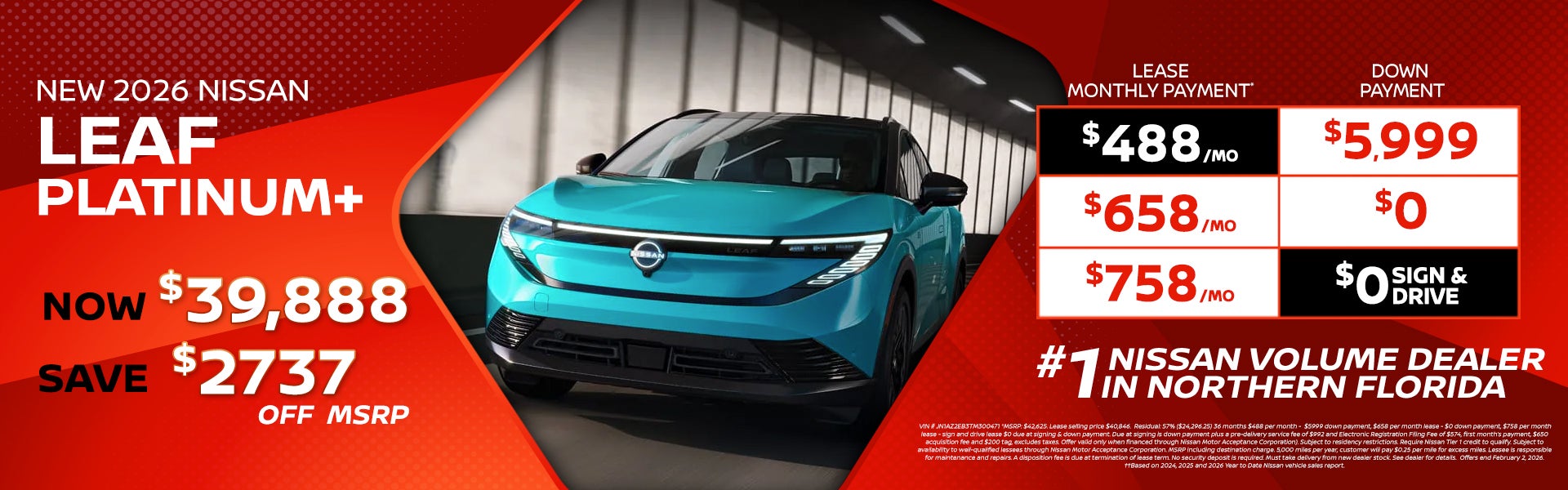 2026 Leaf lease as low as $488 per month